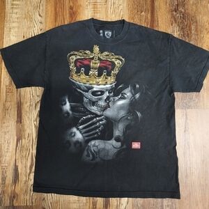 Lion King skulls kiss unisex xl tall black shirt graphic design